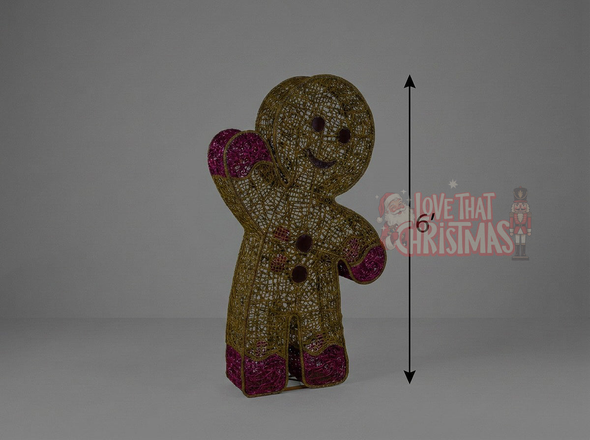 Gingerbread Man LED Christmas Display