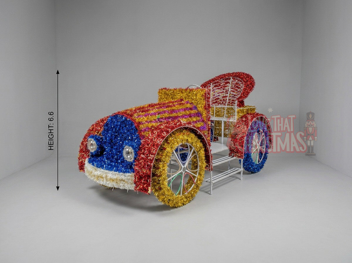 6.6' Lighted 3D Christmas Car