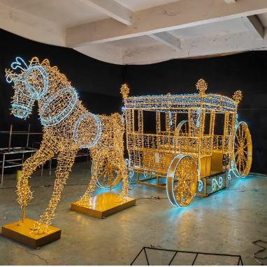 Single Carriage Ride LED Christmas Display