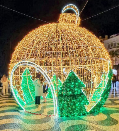 Green Trees Ornament LED Christmas Display