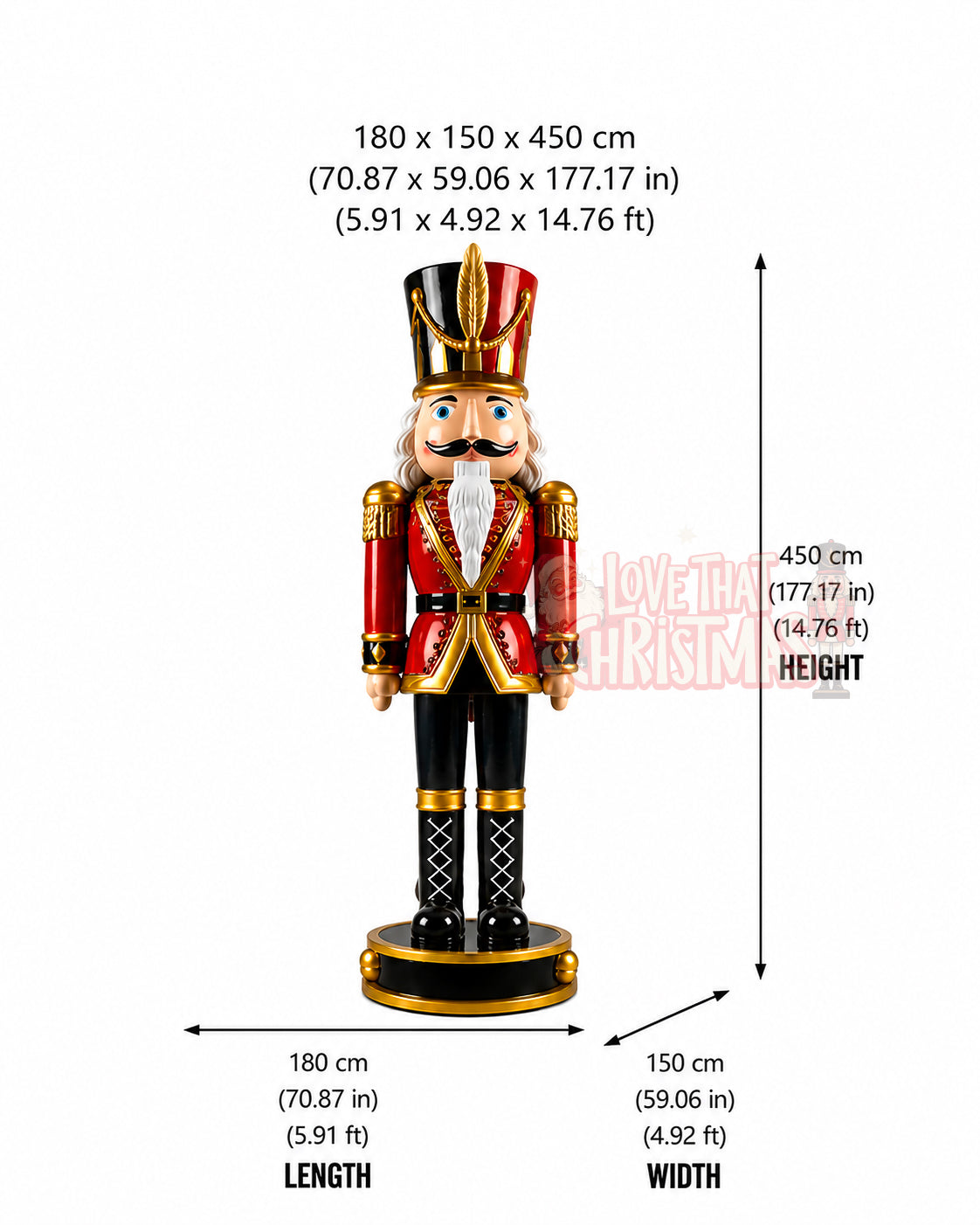 Grand Christmas Nutcracker Soldier