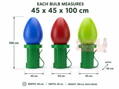 Illuminated Christmas Bulb – Small