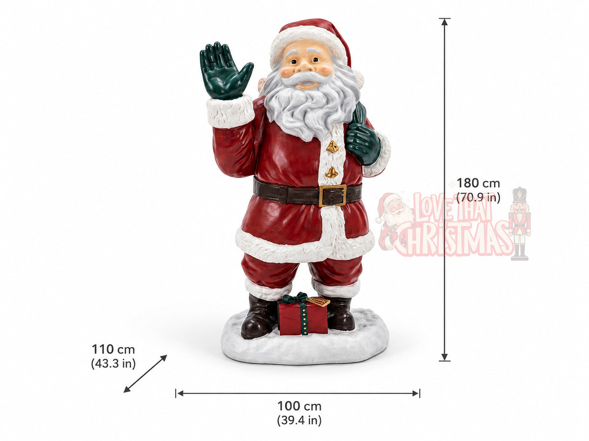 Fiberglass Santa Claus