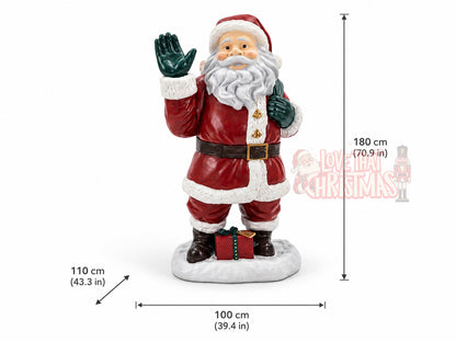 Fiberglass Santa Claus