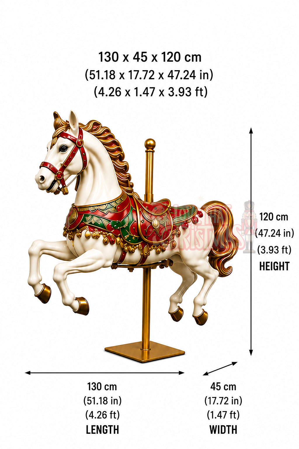Christmas Carousel Horse