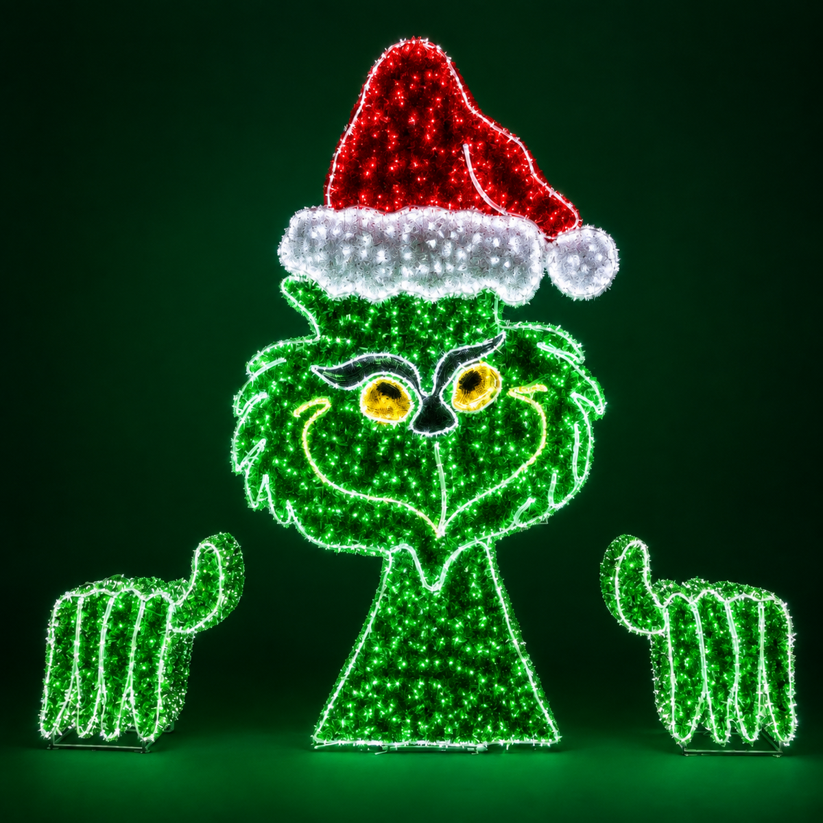 10' Illuminated Grinch Display