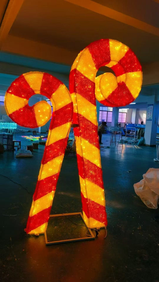 Candy Canes LED Christmas Display