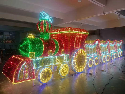 6.6'x26' Christmas Train
