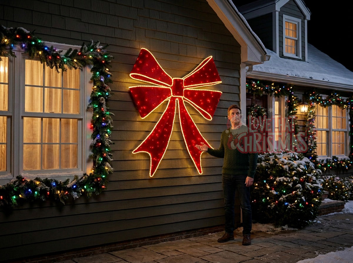 Large LED Christmas Bow