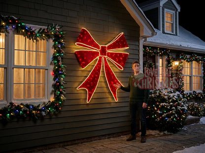 Large LED Christmas Bow