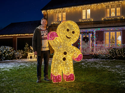 Gingerbread Man LED Christmas Display