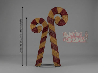 Candy Canes LED Christmas Display