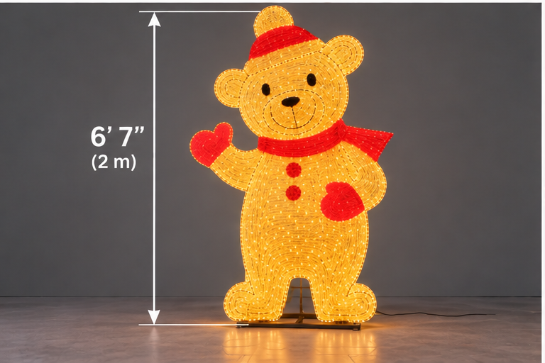 Christmas Teddy Bear with Santa Hat