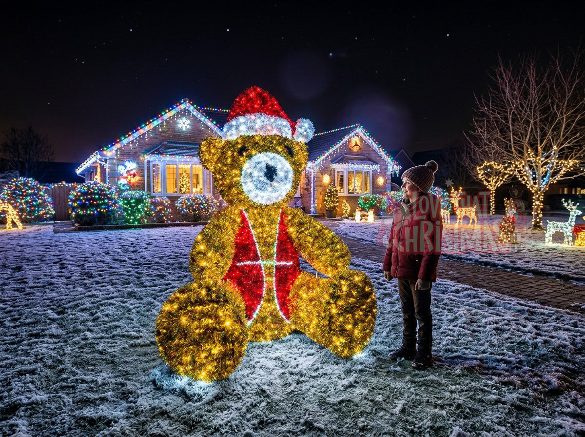 Mr. Cuddles LED Bear Christmas Display
