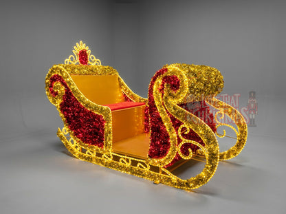 Golden Sleigh LED Christmas Display