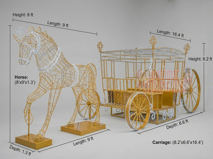 Single Carriage Ride LED Christmas Display
