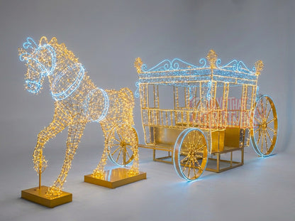 Single Carriage Ride LED Christmas Display
