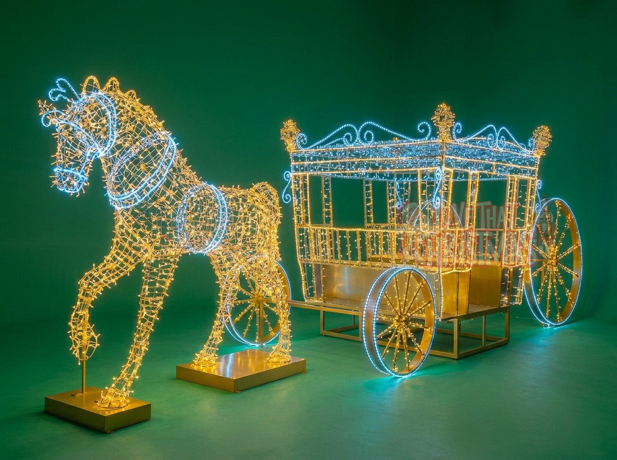 Single Carriage Ride LED Christmas Display