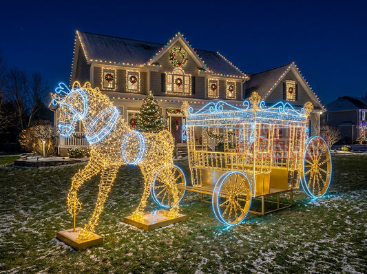 Single Carriage Ride LED Christmas Display