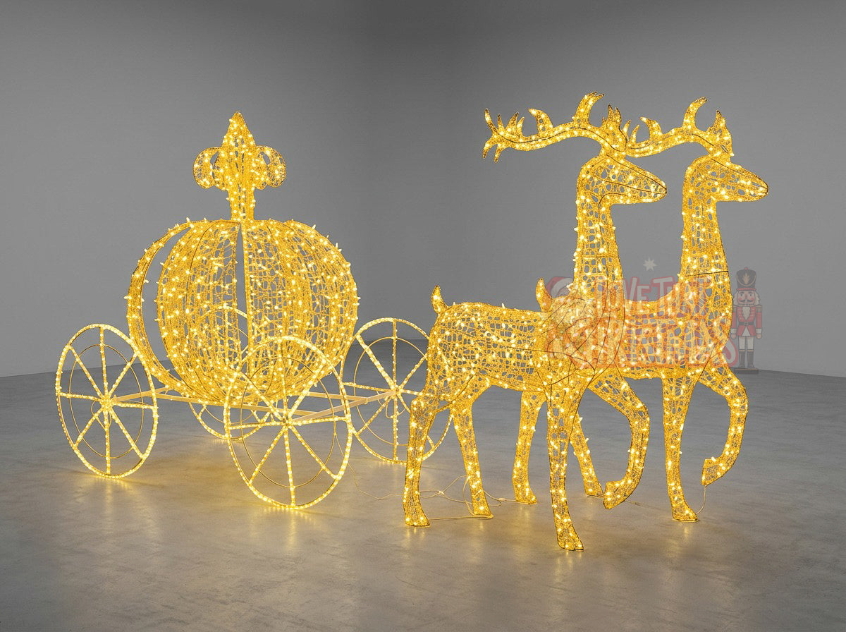 Mini Carriage Ride LED Christmas Display