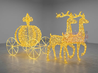 Mini Carriage Ride LED Christmas Display