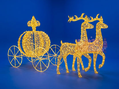 Mini Carriage Ride LED Christmas Display