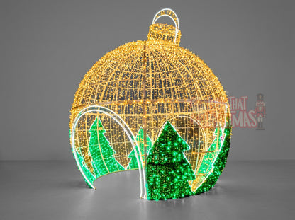 Green Trees Ornament LED Christmas Display