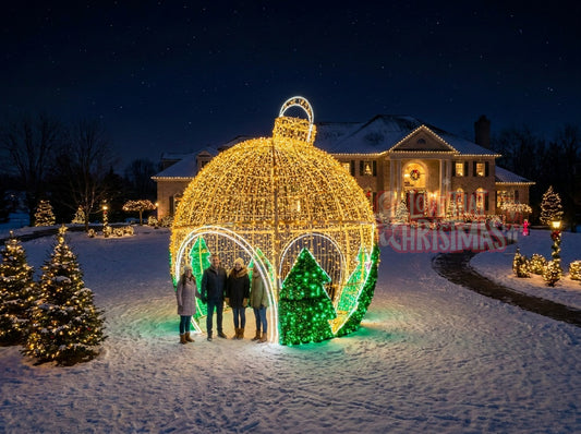 Green Trees Ornament LED Christmas Display