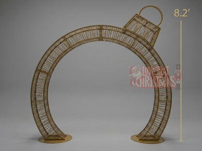 Giant LED Ornament Arch – Walk-Through Photo Op Christmas Display