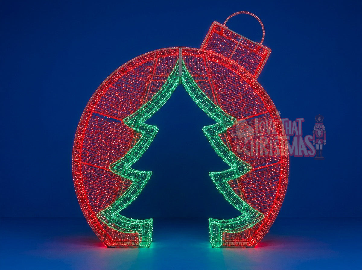 10' LED Ornament Walk-Through with Christmas Tree