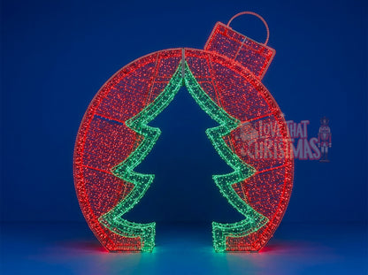 10' LED Ornament Walk-Through with Christmas Tree