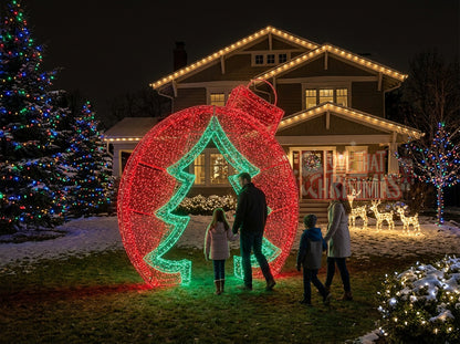 10' LED Ornament Walk-Through with Christmas Tree