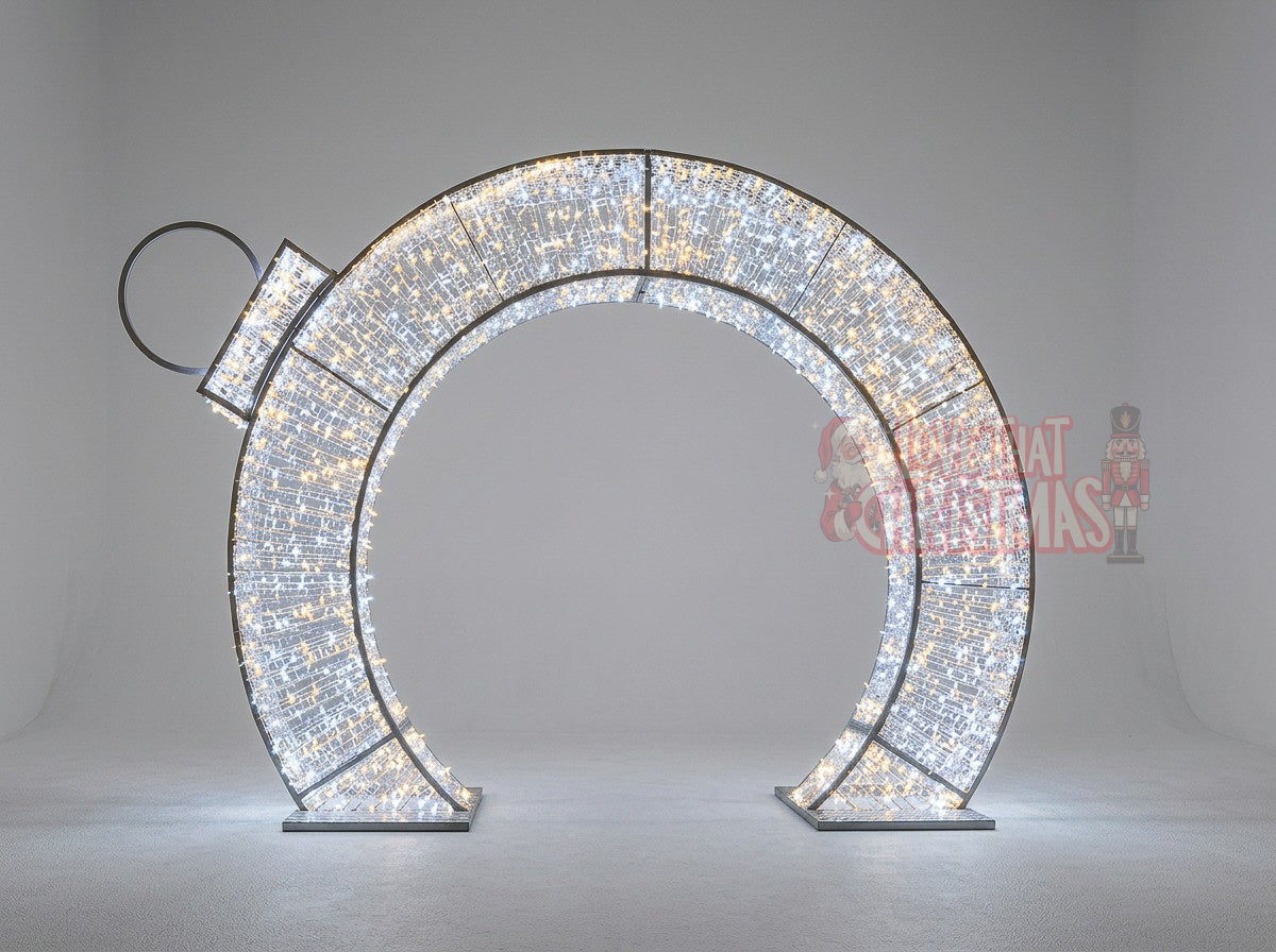 8.2' LED Illuminated Ornament Walk-Through