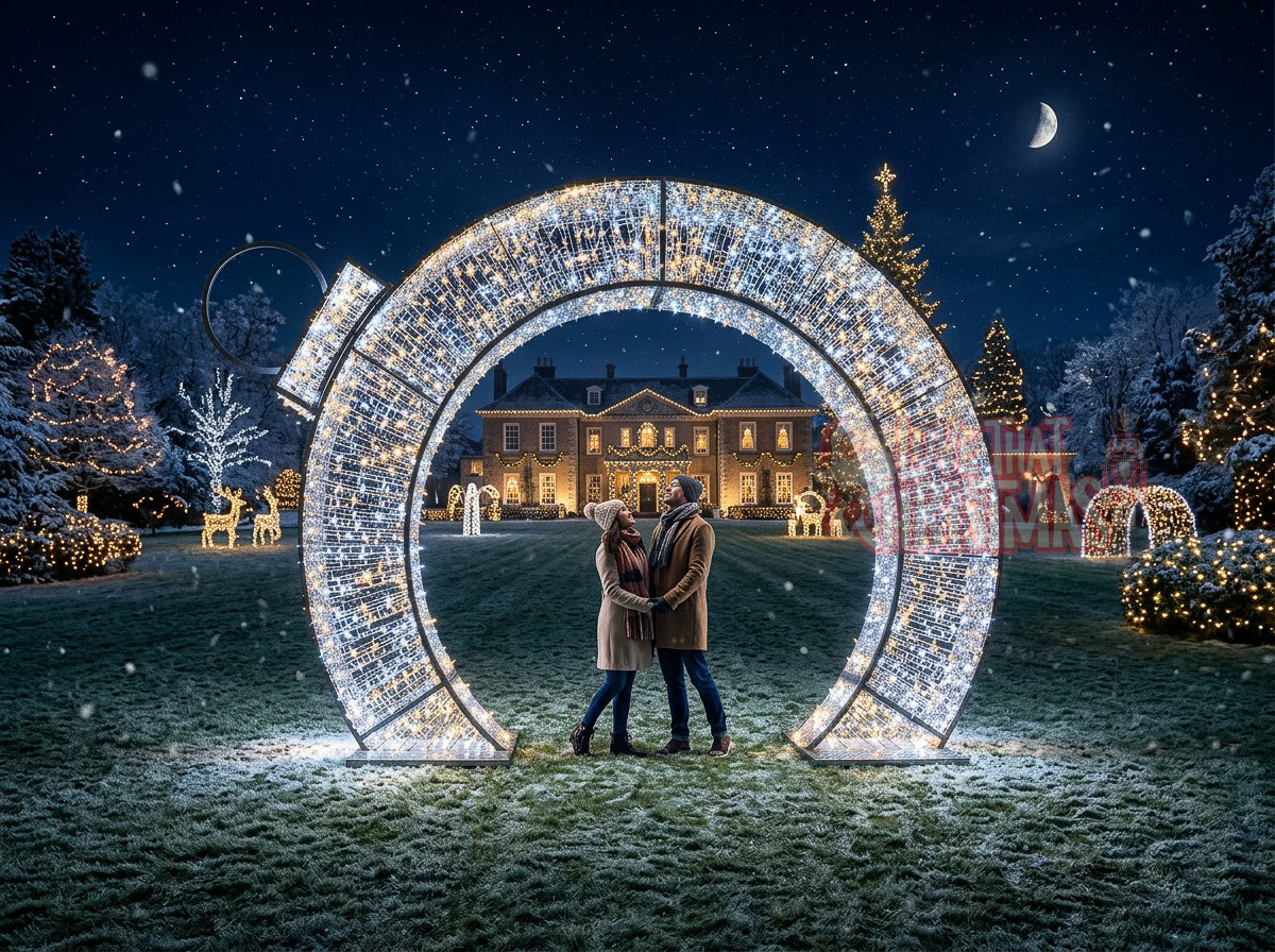 8.2' LED Illuminated Ornament Walk-Through