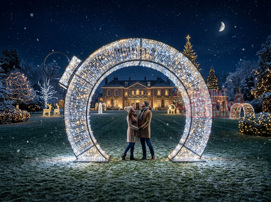 8.2' LED Illuminated Ornament Walk-Through