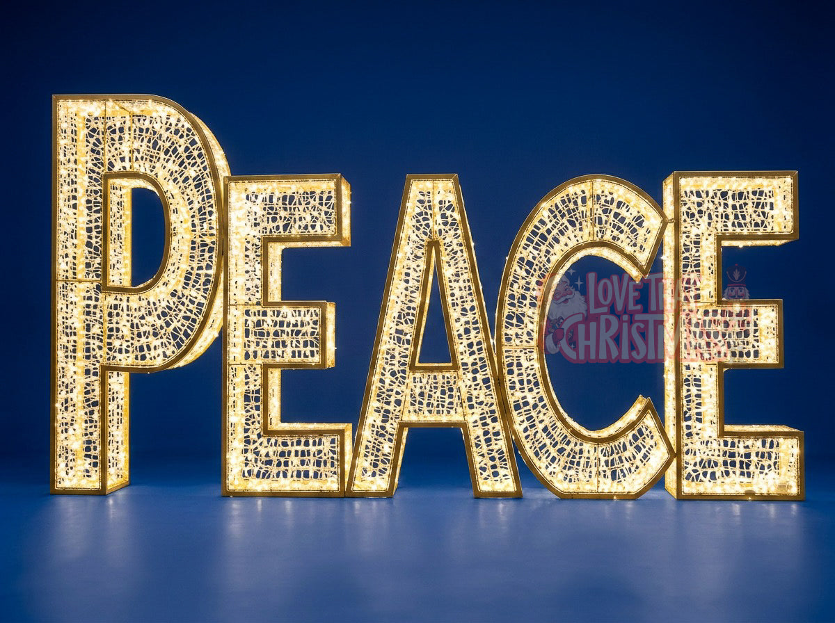 6.6' Illuminated PEACE Display