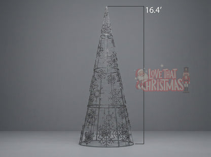 16' LED Snowflake Christmas Tree