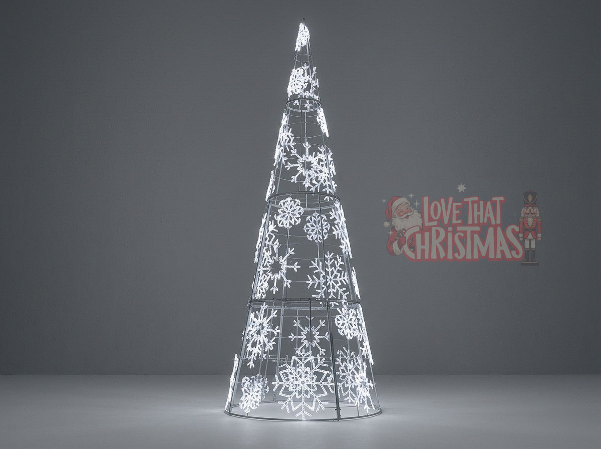 16' LED Snowflake Christmas Tree