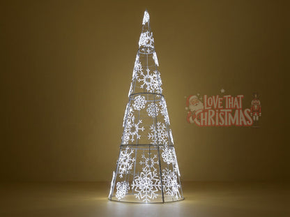 16' LED Snowflake Christmas Tree