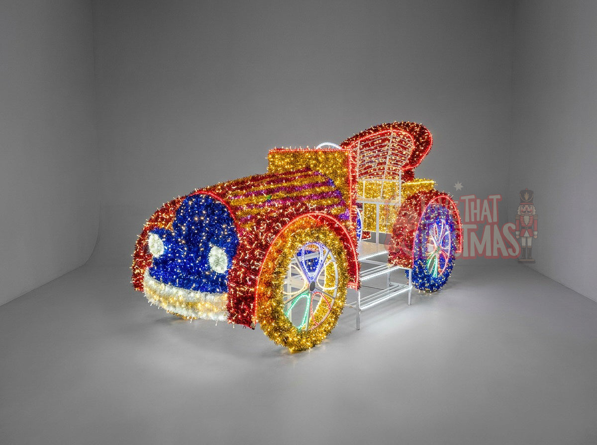 6.6' Lighted 3D Christmas Car