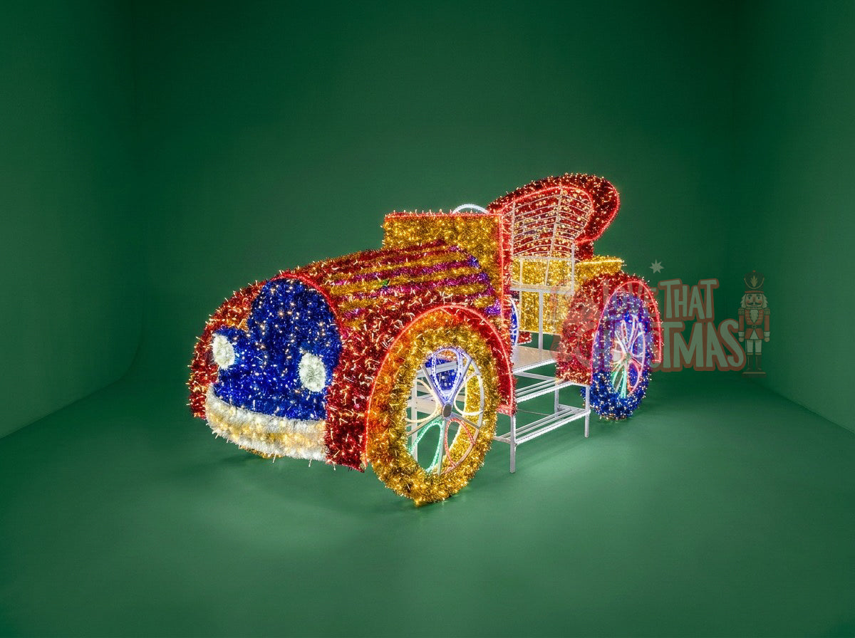 6.6' Lighted 3D Christmas Car