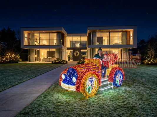 6.6' Lighted 3D Christmas Car