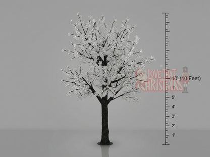 Artificial cherry blossom lighting tree