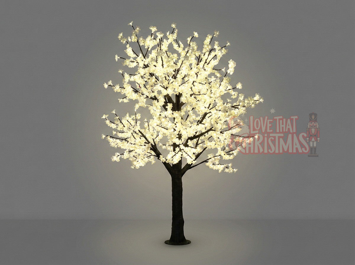 Artificial cherry blossom lighting tree