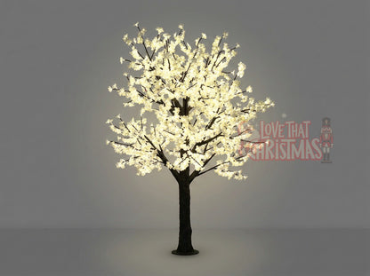 Artificial cherry blossom lighting tree