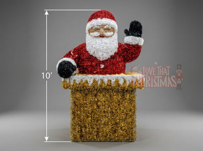 Illuminated Santa Claus with Gift Box