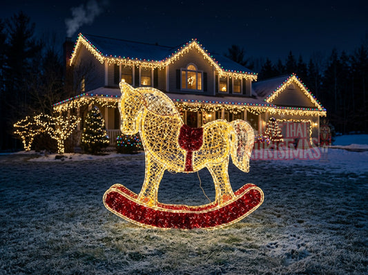 Illuminated Christmas Rocking Horse