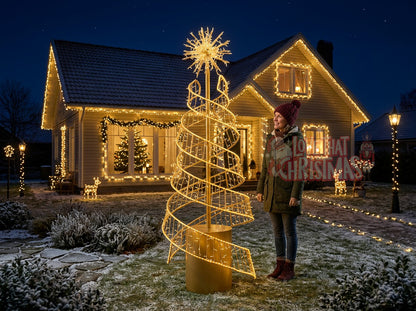 Starlight Spiral | 8.2′ Illuminated Christmas Tree