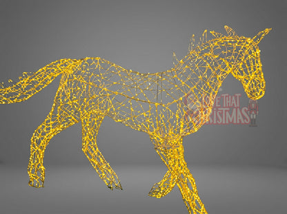 Golden Stride | Illuminated Christmas Horse