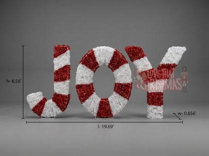 Peppermint Joy | 6.56′ Illuminated Christmas Display